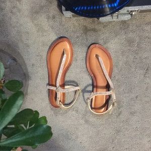 Sparkly strap sandals